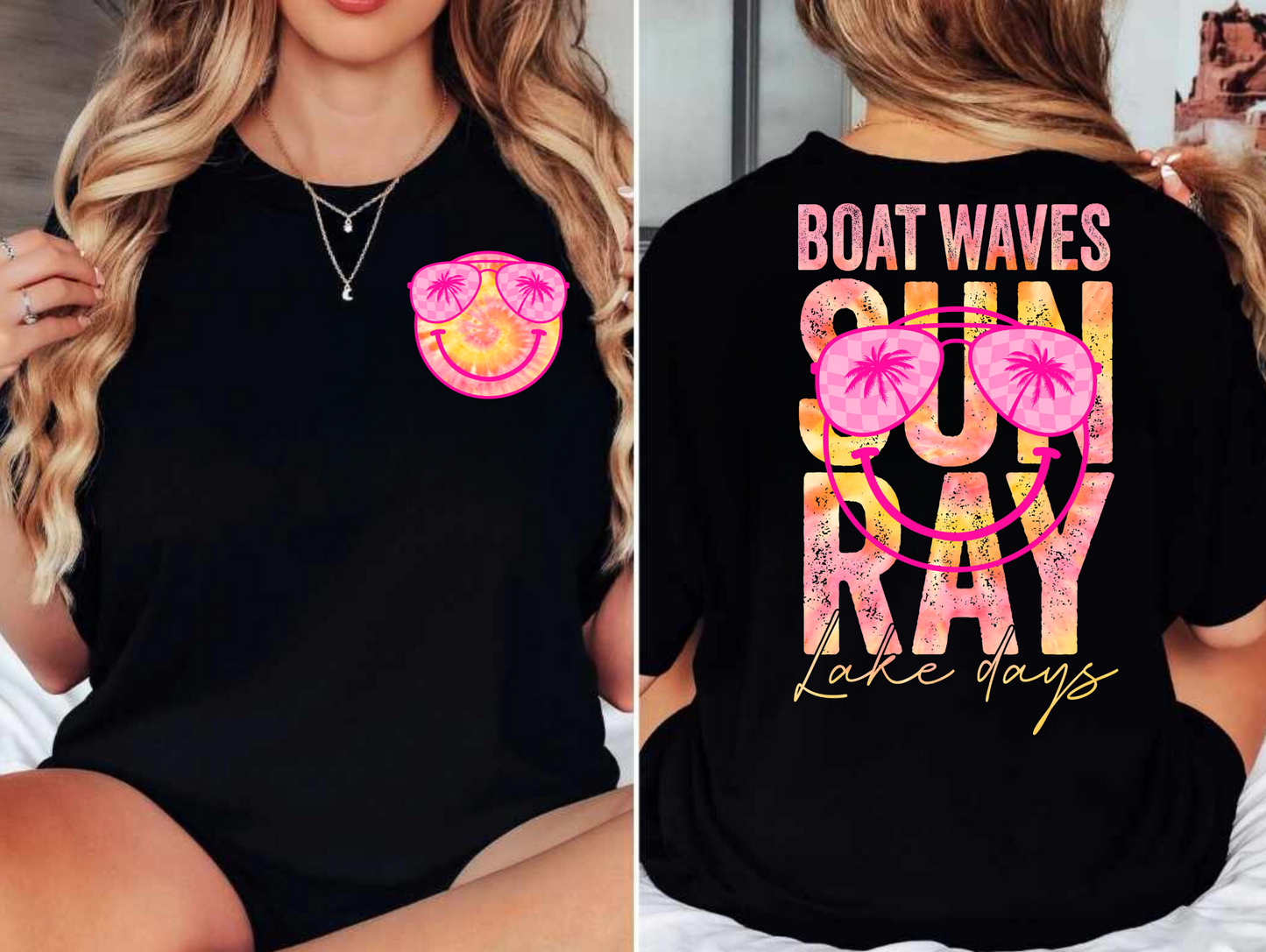 Boat Waves & Sun Rays Tee